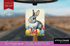 Retro Easter Air Freshener PNG - Easter PNG Sublimation Product Image 1