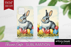 Retro Easter Phone Case PNG - Easter Case PNG Sublimation Product Image 1