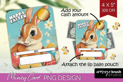 Happy Easter Money Card PNG - Retro Easter Money Card Holder Product Image 1