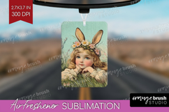 Retro Easter Air Freshener PNG - Easter PNG Sublimation Product Image 1