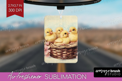 Retro Easter Air Freshener PNG - Easter PNG Sublimation Product Image 1