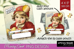 Happy Easter Money Card PNG - Retro Easter Money Card Holder Product Image 1