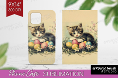 Retro Easter Phone Case PNG - Easter Case PNG Sublimation Product Image 1