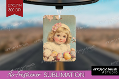 Retro Easter Air Freshener PNG - Easter PNG Sublimation Product Image 1