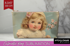 Retro Easter Cosmetic Bag - Easter Makeup Bag PNG Product Image 1