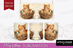 Retro Easter Mug Wrap - Easter Mug PNG Sublimation Product Image 1