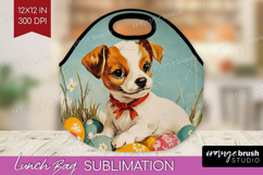 Retro Easter Lunch Bag - Easter Lunch Bug PNG Sublimation Product Image 1