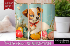 Retro Easter Tumbler Wrap - Easter Tumbler PNG Sublimation Product Image 1