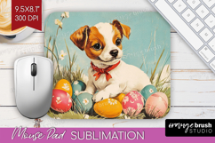 Retro Easter Mouse Pad Sublimation - Easter Mousepad PNG Product Image 1