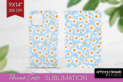 Retro Flowers Phone Case PNG - Floral Case PNG Sublimation Product Image 1