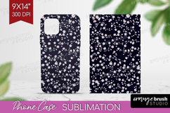 Retro Flowers Phone Case PNG - Floral Case PNG Sublimation Product Image 1