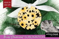 Retro Flowers Ornament PNG - Floral PNG Sublimation Product Image 1