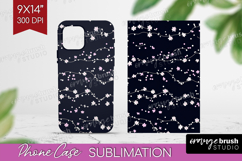 Retro Flowers Phone Case PNG - Floral Case PNG Sublimation Product Image 1
