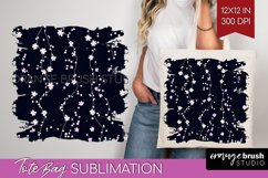 Retro Flowers Tote Bag - Floral Tote Bag PNG Sublimation Product Image 1