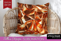 Rose Gold Pillow Sublimation - Metallic Rose Pillow Cover Product Image 1