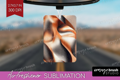 Rose Gold Air Freshener PNG - Metallic Rose PNG Sublimation Product Image 1
