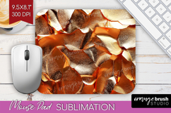 Rose Gold Mouse Pad Sublimation - Metallic Rose Mousepad Product Image 1