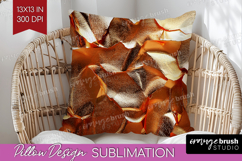 Rose Gold Pillow Sublimation - Metallic Rose Pillow Cover Product Image 1