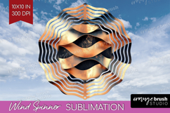 Rose Gold Wind Spinner Sublimation PNG - Metallic Rose Product Image 1