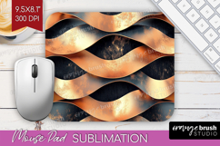 Rose Gold Mouse Pad Sublimation - Metallic Rose Mousepad Product Image 1