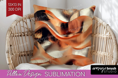 Rose Gold Pillow Sublimation - Metallic Rose Pillow Cover Product Image 1