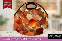 Rose Gold Lunch Bag - Metallic Rose Lunch Bug PNG Product Image 1