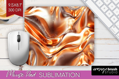 Rose Gold Mouse Pad Sublimation - Metallic Rose Mousepad Product Image 1