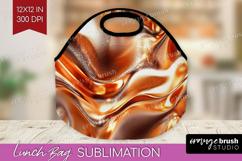 Rose Gold Lunch Bag - Metallic Rose Lunch Bug PNG Product Image 1
