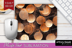 Rose Gold Mouse Pad Sublimation - Metallic Rose Mousepad Product Image 1