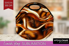 Rose Gold Lunch Bag - Metallic Rose Lunch Bug PNG Product Image 1