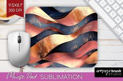 Rose Gold Mouse Pad Sublimation - Metallic Rose Mousepad Product Image 1