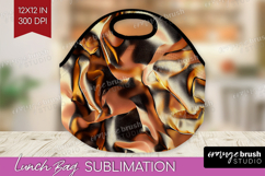 Rose Gold Lunch Bag - Metallic Rose Lunch Bug PNG Product Image 1