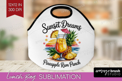 Rum Punch Cocktail Lunch Bag Summer Drink Lunch Bug PNG Product Image 1