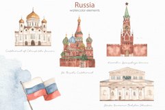 Russia watercolor collection Product Image 2