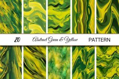 Green Yellow Abstract | Seamless Wavy Digital Paper Product Image 2