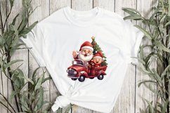Santa With Green Gnome Sublimation Product Image 2
