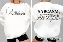 Funny Quotes Front &amp; Back SVG PNG Product Image 1