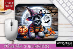 Scottish Terrier Dog Mouse Pad Sublimation Halloween PNG Product Image 1