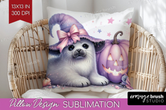 Seal Halloween Pillow Sublimation Coquette Pillow Cover PNG Product Image 1