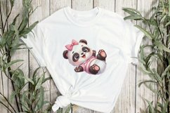 Pink Baby Panda Sublimation Product Image 2