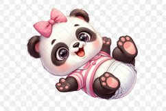 Pink Baby Panda Sublimation Product Image 3