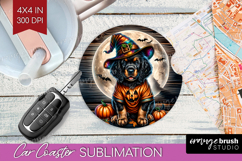 Setter Dog Car Coaster Halloween Coaster PNG Sublimation Product Image 1