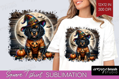 Setter Dog Square Tshirt Background Halloween PNG Product Image 1