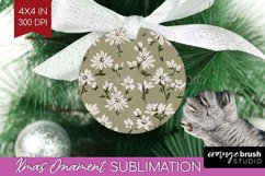 Vintage Flowers Ornament PNG - Floral PNG Sublimation Product Image 1