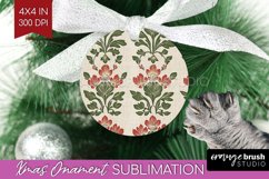 Vintage Flowers Ornament PNG - Floral PNG Sublimation Product Image 1