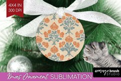 Vintage Flowers Ornament PNG - Floral PNG Sublimation Product Image 1