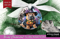 Shar Pei Dog Ornament PNG Halloween PNG Sublimation Product Image 1