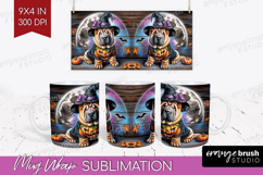Shar Pei Dog Mug Wrap Halloween Mug PNG Sublimation Product Image 1