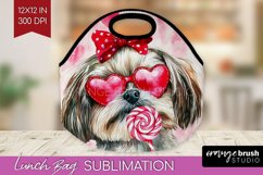 Shih Tzu Valentine Lunch Bag Valentines Day Lunch Bug PNG Product Image 1