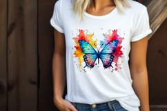 Butterfly Sublimation | Watercolour Colourful Butterfly PNG Product Image 2